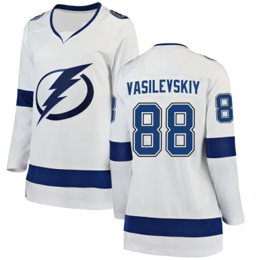Breakaway Andrei Vasilevskiy White Tampa Bay Lightning Away Jersey - Women's