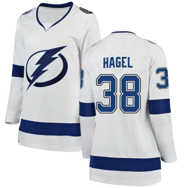 Breakaway Brandon Hagel White Tampa Bay Lightning Away Jersey - Women's