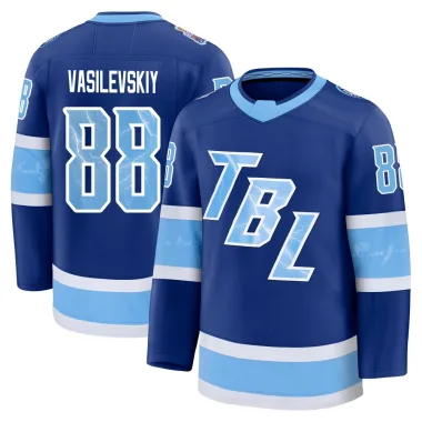 Premium Andrei Vasilevskiy Blue Tampa Bay Lightning 2026 Stadium Series Jersey - Men's